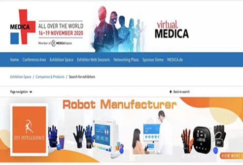 Medica pameran Jerman Si Yi tangan berfungsi robot pemulihan